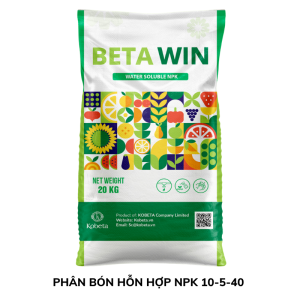Phân Bón Hỗn Hợp NPK NNV-19 BETA WIN NPK 10-5-40 - Bao 20Kg